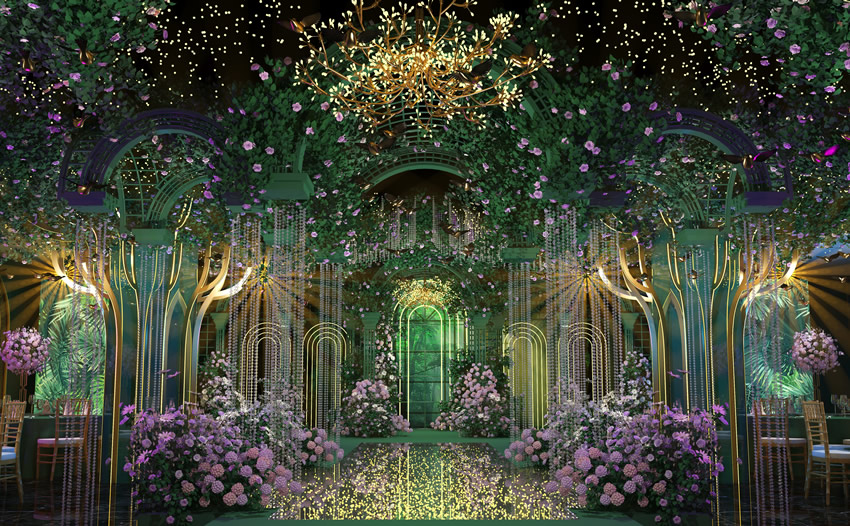 互助奇妙森林婚礼堂效果展示