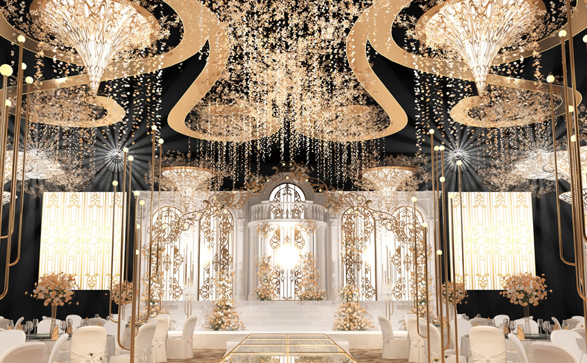 互助花木兰喜事汇金色大厅效果展示